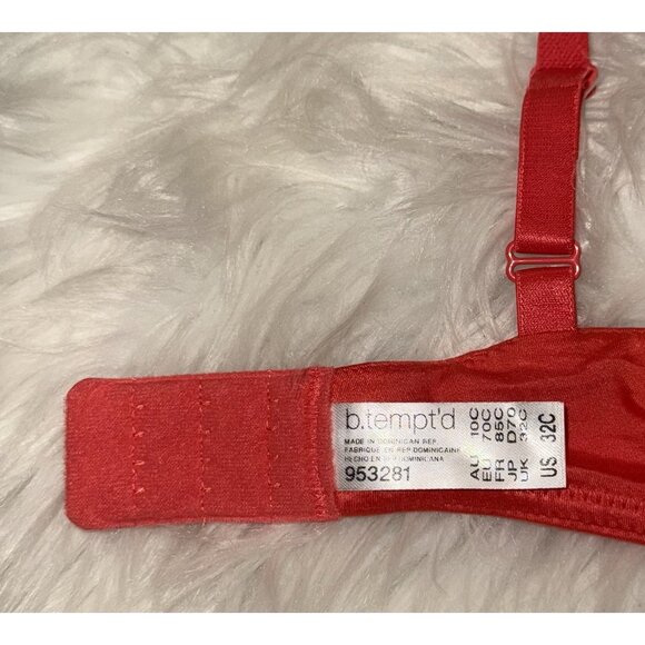 b.tempt'd Wacoal 953281 Future Foundation T-Shirt Bra Lined UW 32C Mango New Nwt - Picture 6 of 6